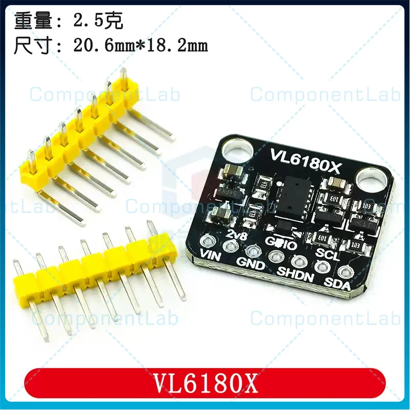 VL6180X Short-range Sensor, Optical Distance Measurement, Environmental Light Sensor, Gesture Recognition Development Board