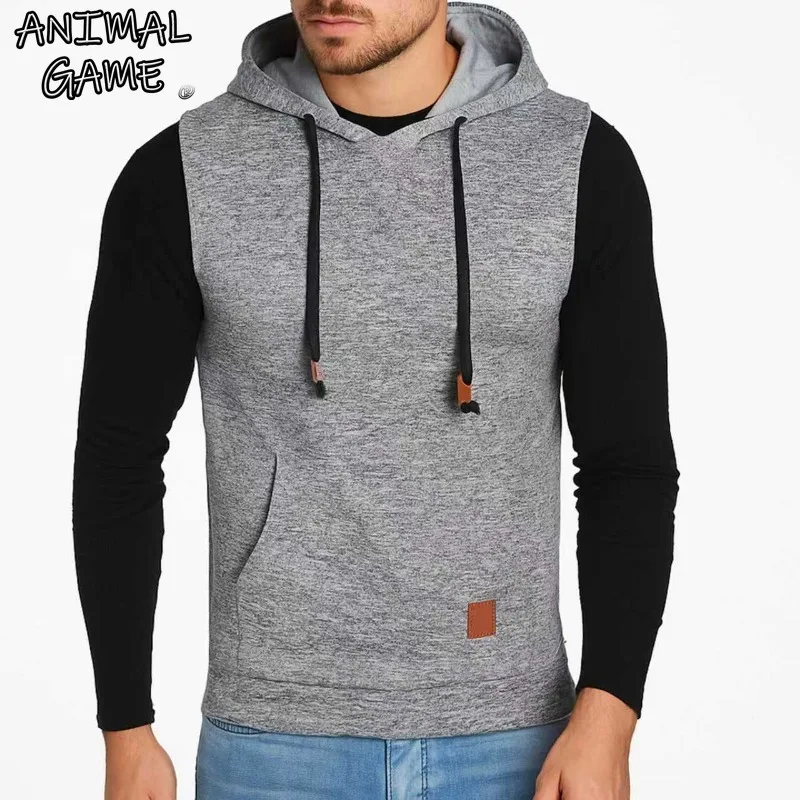 Animal Game Ärmellose Herrenjacke, Westen, leichtes Slim-Fit-Kapuzenpullover, lässige Hoodies, Arbeitsmäntel, Tank-Top, Trainingsanzug für Herren