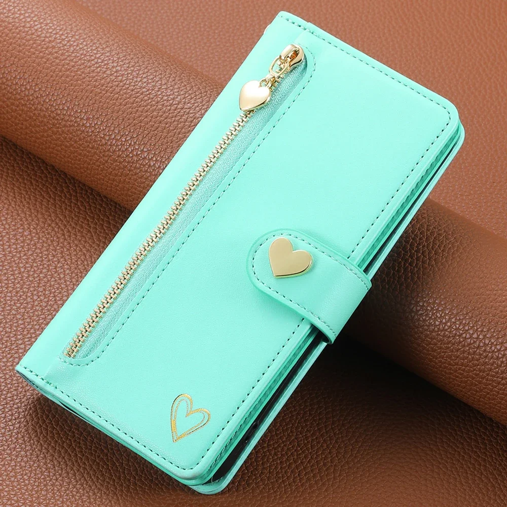 

For Vivo V30 V40 Lite 5G 4G Zipper Leather Wallet Case For Vivo V40 SE V30E V29E V27E V25E V23E V21 E V25 V27 V29 V 30 Pro Cover