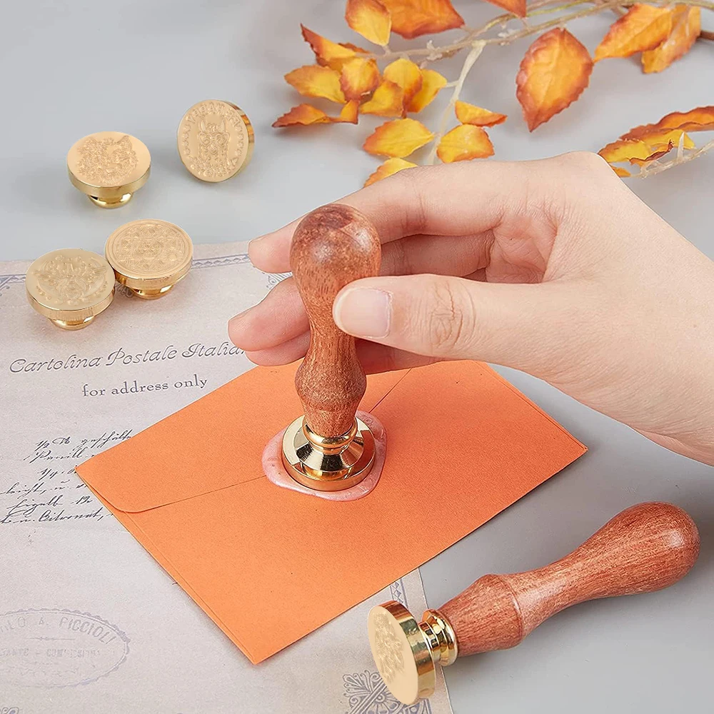 Hourglass and Planet Wax Seal Stamp Diy Craft Supplies Scrapbooking Christmas Wedding Invitation for Decoration Wine Notebooks