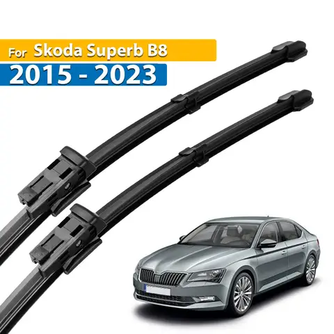 Erick's Wiper LHD Front Wiper Blades For Skoda Superb B8 2015 - 2023 Windshield Windscreen Clean Window Car Rain Brushes 26"+18"