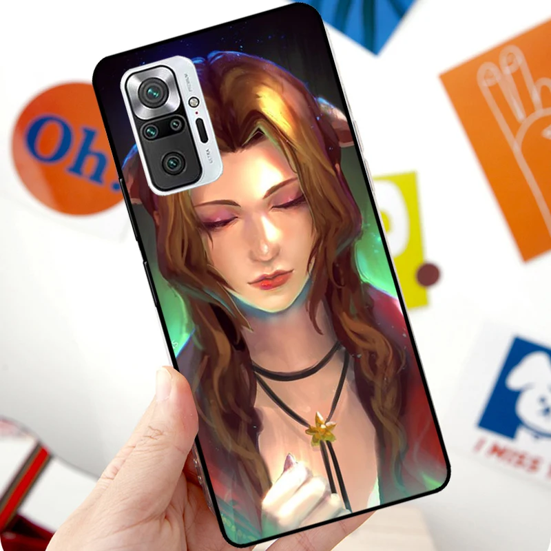 Aerith Gainsborough Final Fantasy Case For Xiaomi Redmi Note 12 Pro 11 8 9 10 Pro 9S 10S 11S 12S Redmi 12C 10C 9C 10A Cover