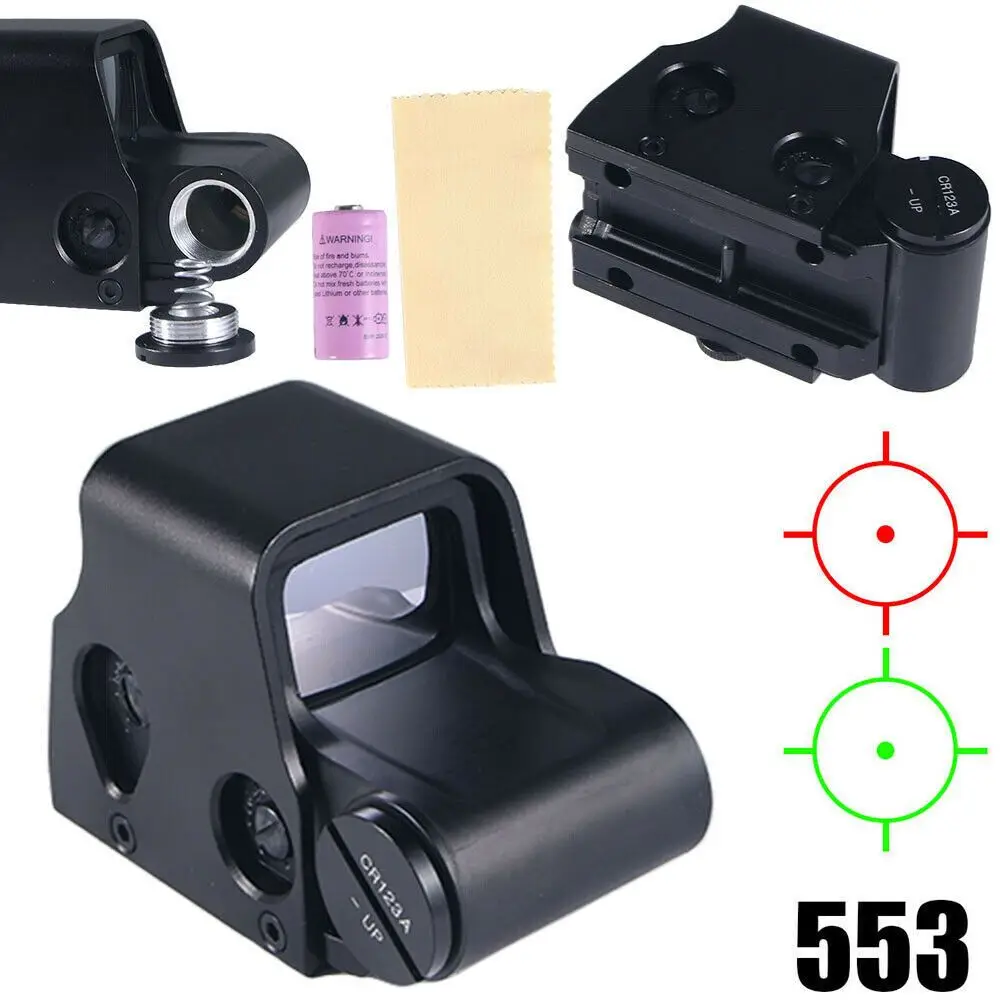 Red Green Dot Holographic Sight553 Tactical Airsoft Scope Sight 20mmRail Quality