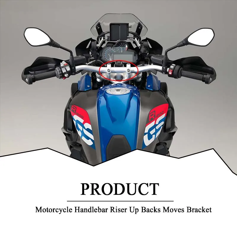 R1200GS Handlebar Riser Clamp Back Move Mount For BMW R1200 GS LC Adventure R 1200GS R 1200 GS ADV 2013-2019 2016 2017 2018