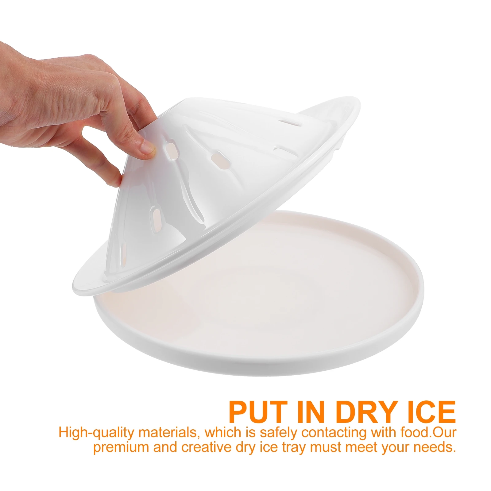 

Melamine Food Dry Ice Plate High Quality Eco Friendly Compact Serving Tray Practical Kitchen Use Easy Wash Dry Various Daily