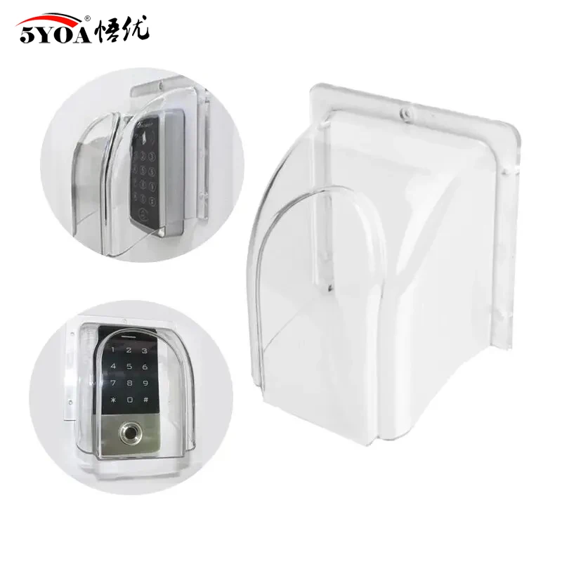 5YOA Durable Transparent Rain Cover For Access Control Attendance Machine Doorbell Switch Sunscreen Dustproof Waterproof Shell