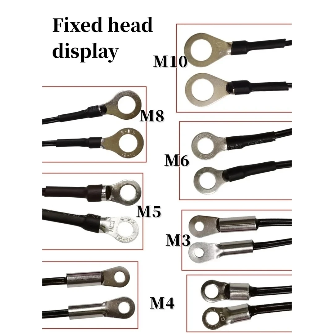 TZW NTC temperature sensor temperature measurement thermistor 10K B3950 1% M3M4M5M6M8M10 inverter fan wire ear fixed probe