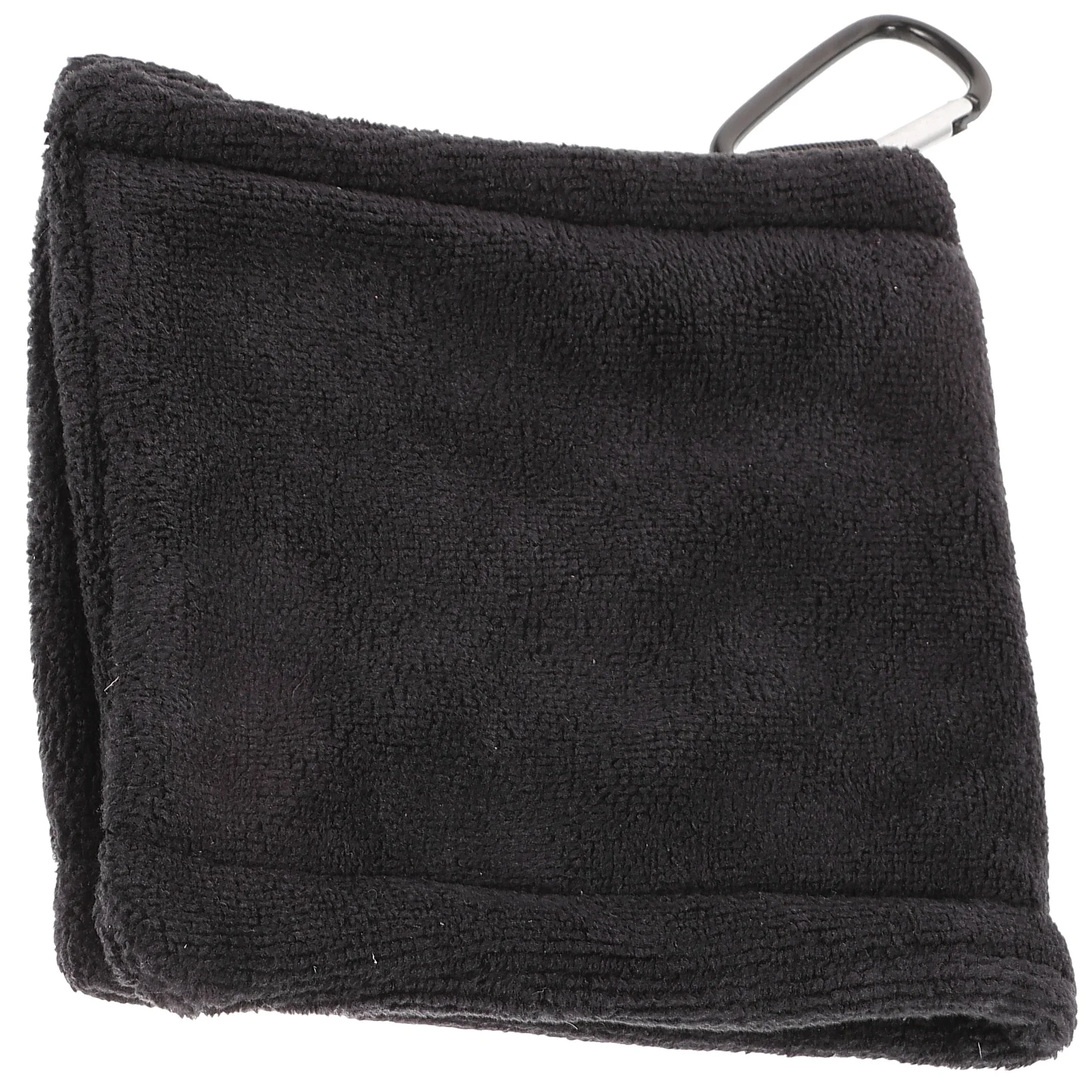 

Golf Towel Black 14x14cm Microfiber Cleaning Portable Outdoor Sports Supplies Golfing Balls Dry Towels Kit