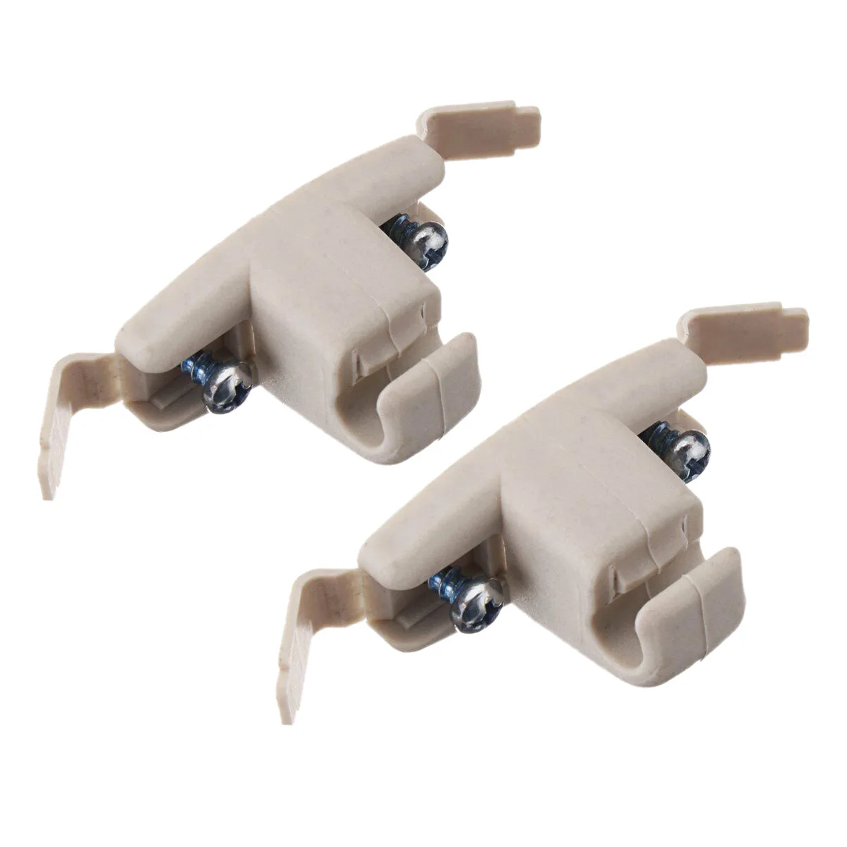 2x Beige Zonneklep Clip Houder Beugel 51168243575 Voor Bmw E46 3 Serie 325 M3