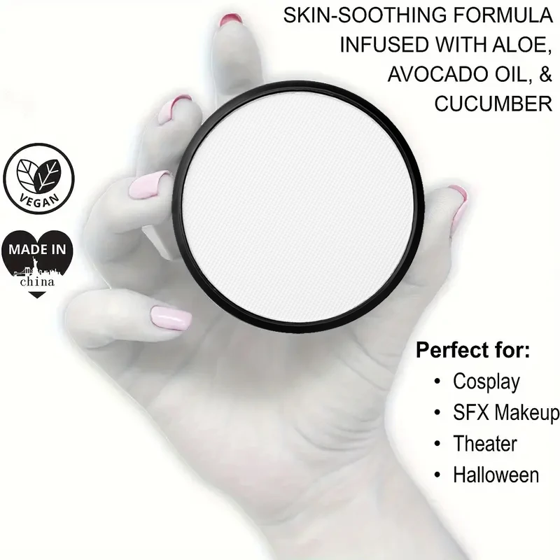 Clown Face Paint Makeup,30g Face Body Paint,Water Based Body Paint for Adults,SFX Joker Zombie Vampire Skeleton Cosplay Makeup