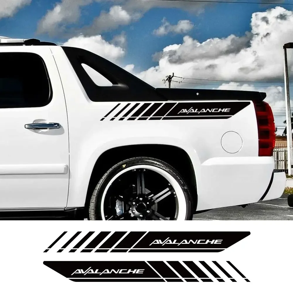 OFK Pickup Rear Trunk Side Decals For Chevrolet Avalanche Car Stickers Truck Graphics Film Decor Cover Auto Tuning Accessories