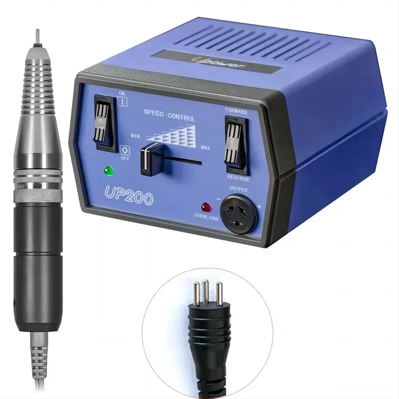 Profissional Elétrica Unha Broca Handpiece, Elétrica Micromotor Arquivo, Remover Gel Polonês Máquina, Nail Art Ferramenta, Up200, 35000RPM