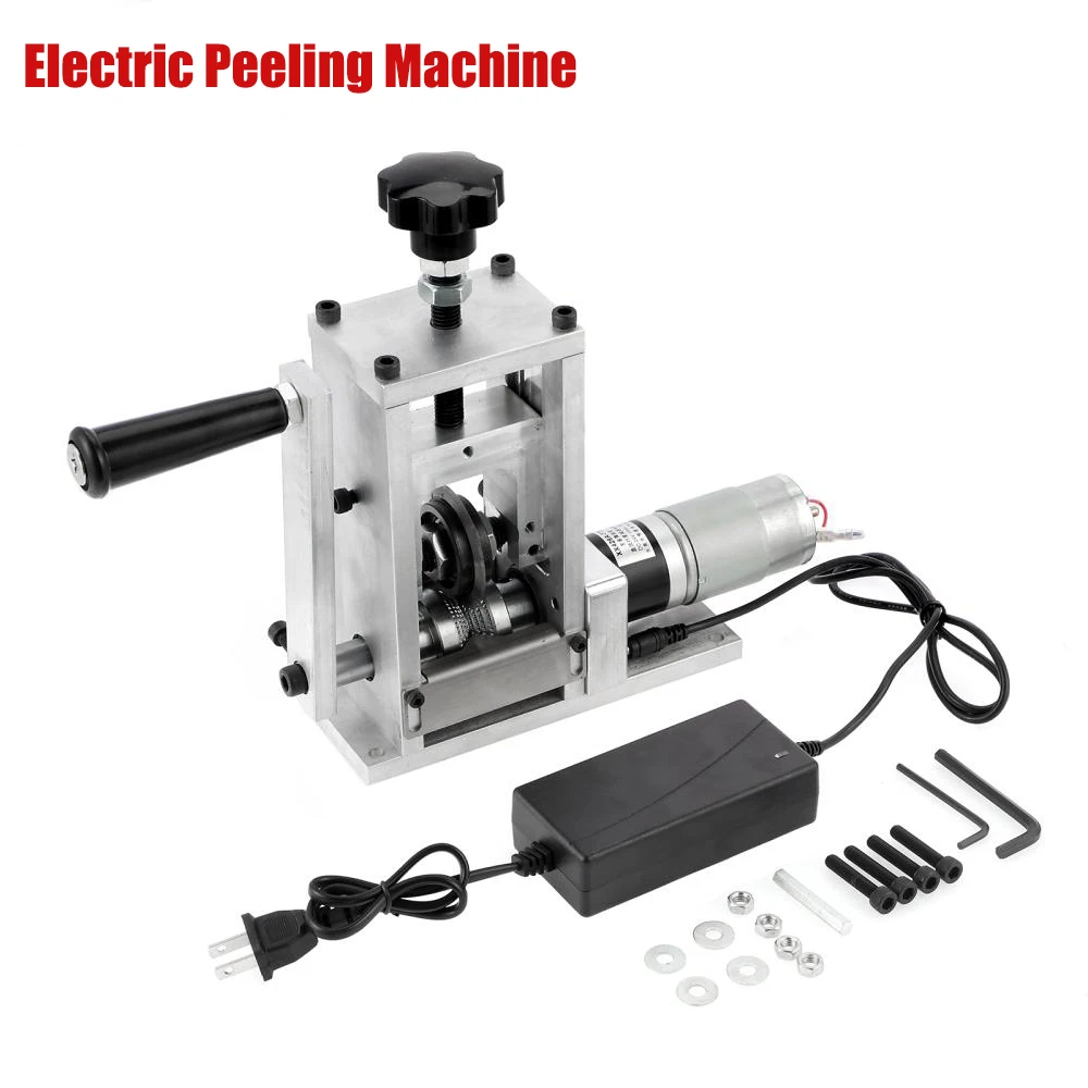 

Electric Peeling Machine Copper Wire Stripping Waste Wire Stripper Automatic Hand Crank Scrap Manual Copper Cable Stripping