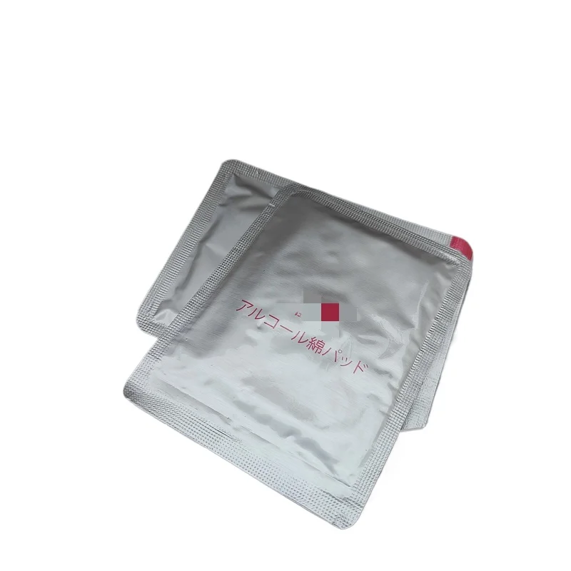 Aluminum plastic independent packaging large alcohol cotton sheet 130X160mm portable packaging cleaning cotton sheet