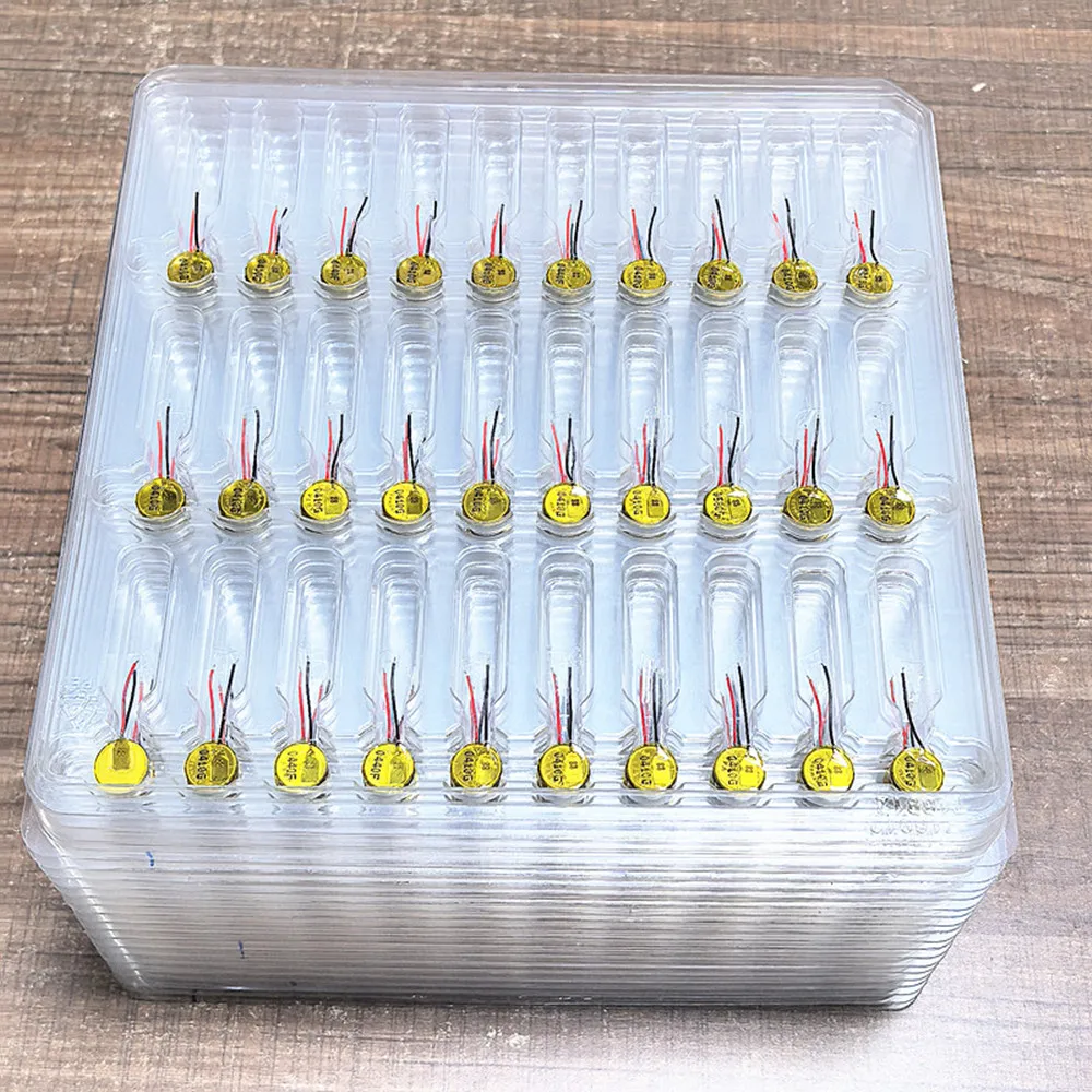 2-10pcs/lot Original CP1254 A3 With Soldering Pin With Cables 3.7V Headphone Rechargeable Battery Capacity 60mAh
