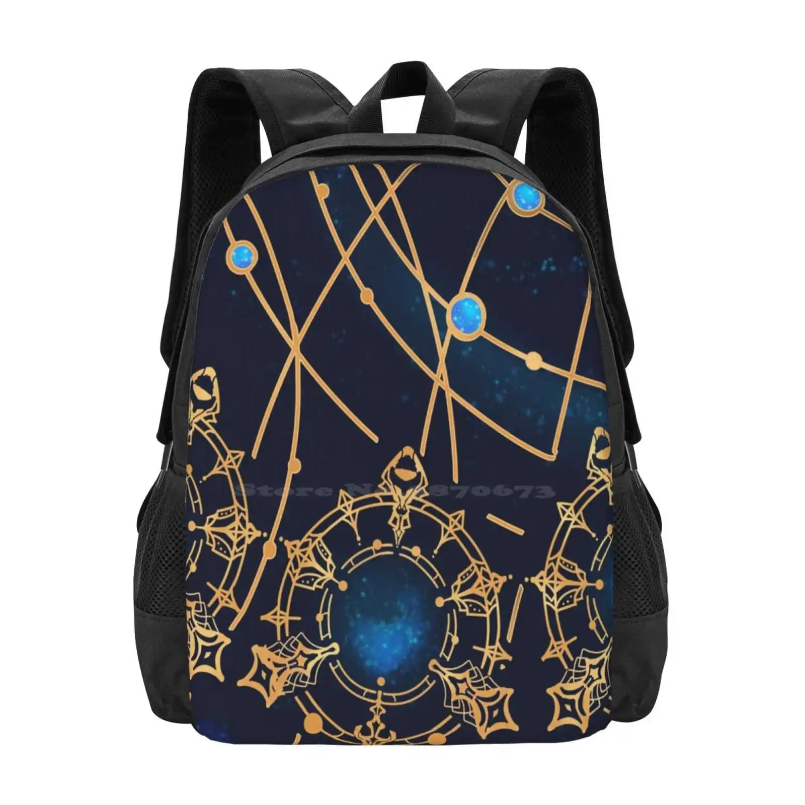 Oculus Floor Hot Sale Schoolbag Backpack Fashion Bags Oculus Ffxiv Final Fantasy Exarch Star Map Celestial Map