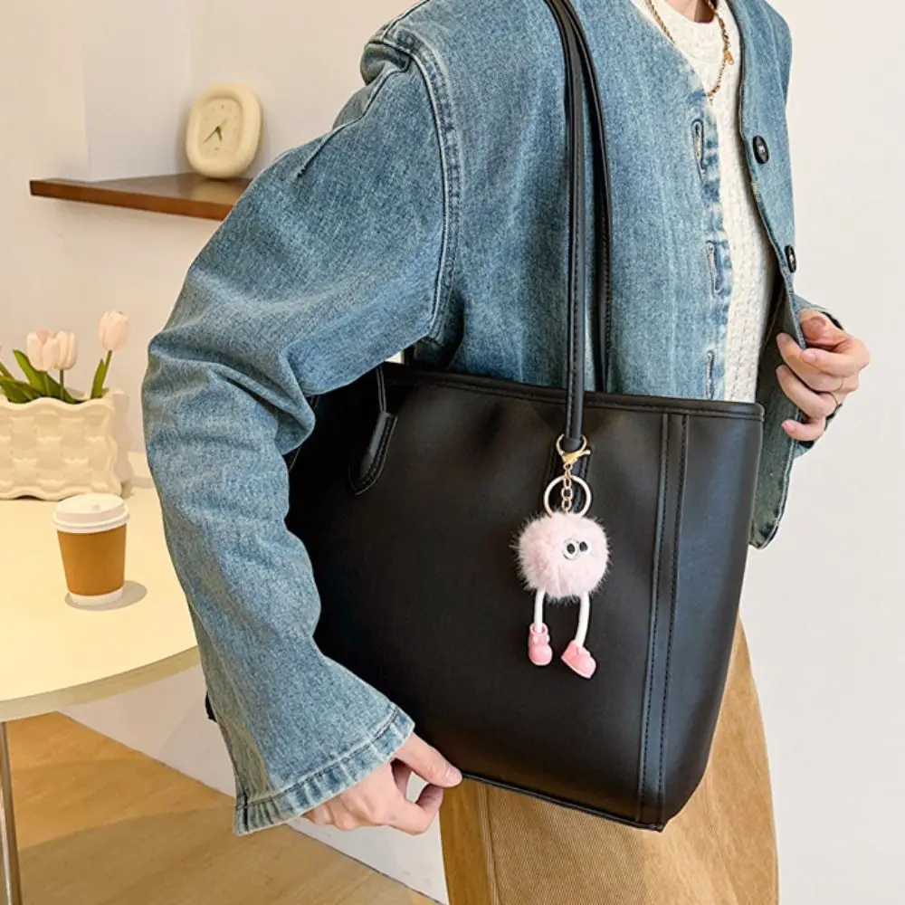 

Versatile Korean Style Pu Tote Bag Handbag PU Leather Underarm Bag Pure Color All-match Shoulder Bag Travel