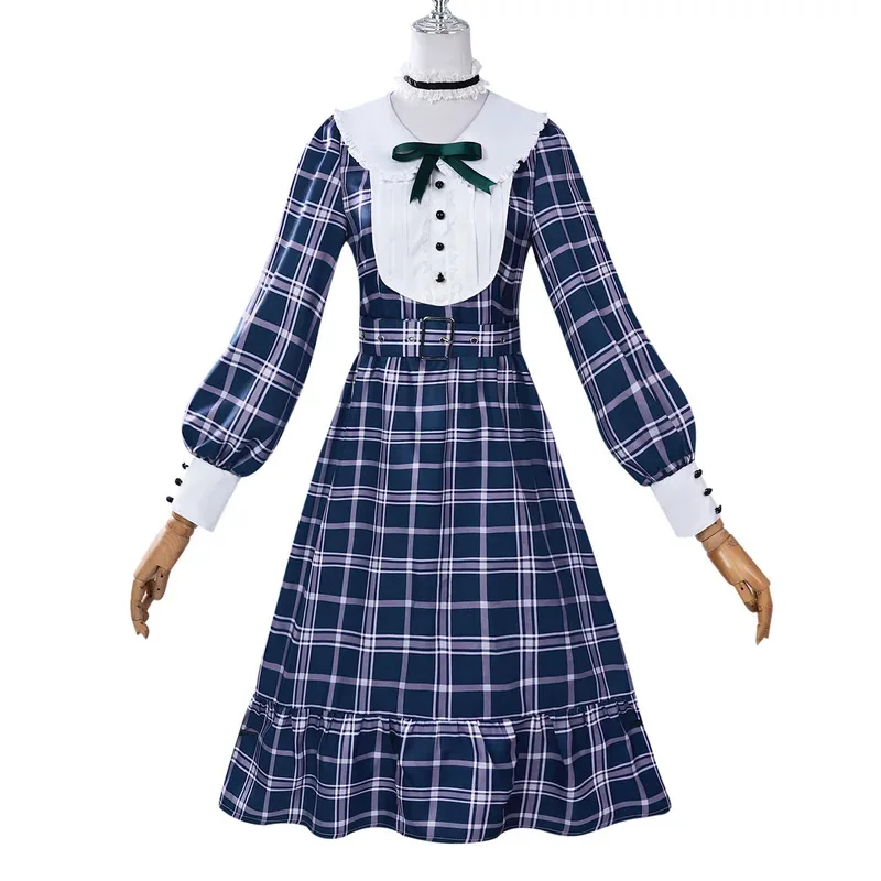 ¡¡Sueño BanG!! ¡Es MyGO! !Mutsumi Wakaba Cosplay disfraz Ave Mujica peluca negro capa roja Lolita mujer encantador traje de fiesta