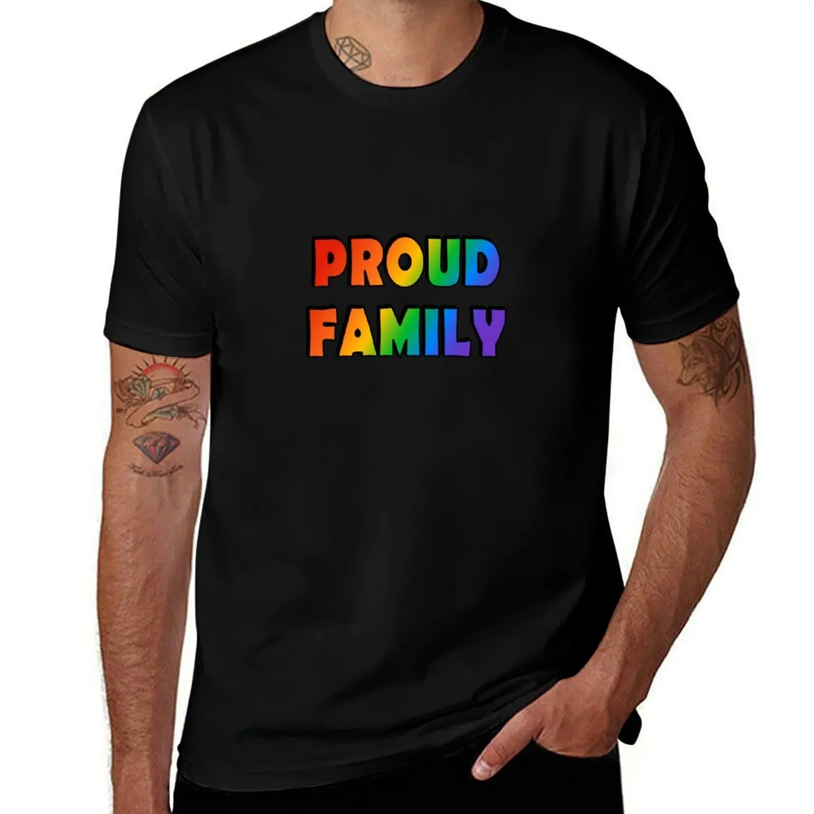

Proud Family LGBTQ Pride Month T-Shirt cute clothes customizeds tops compression shirt men