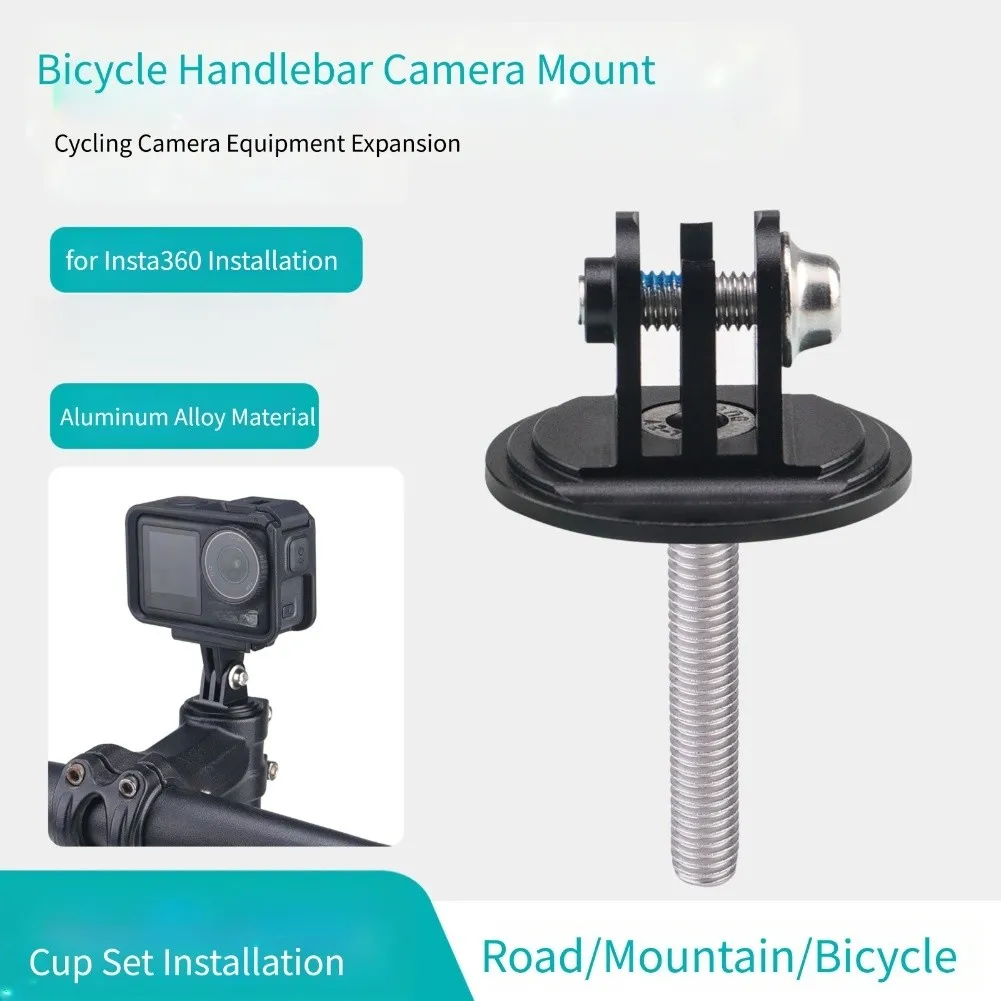 Alloy Camera Holder Bike Handlebar Mount Stable Camera Positioning Enhanced Functionality Aluminum Alloy Construction