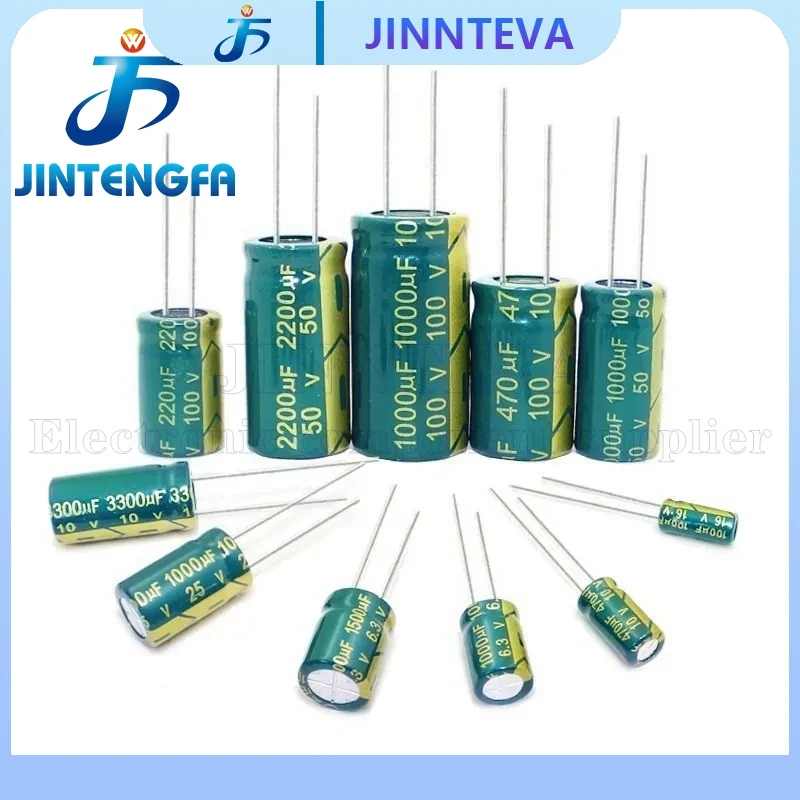 20PCS High Frequency 1800UF 6.3V 10V 16V 8*16/10*20MM Low ESR Aluminum Electrolytic Capacitor DIP