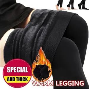 8 Colors Fluff Lined Winter Thermal Thick Pantyhos Slim Leggings Warm Tights Stretch Pants