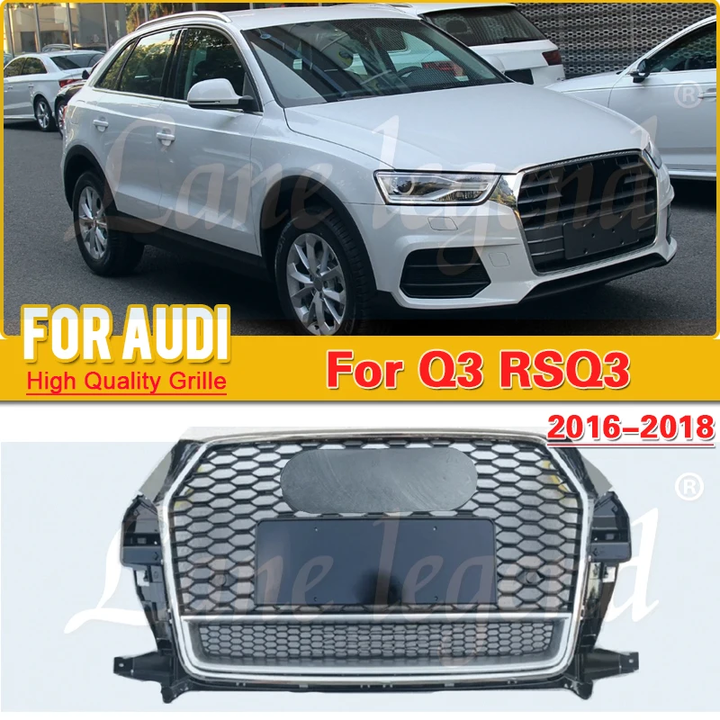 

Exterior Accessories Auto Accessories with Emblem for Audi Q3 2016 2017 2018 (Refit for RSQ3 Style) Ventilation Net