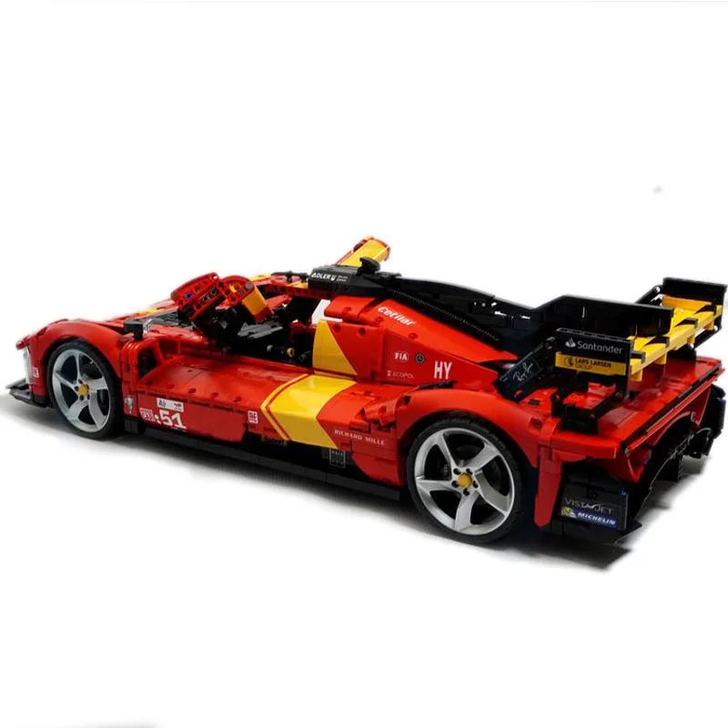 New MOC-152808 Hypercar 499P 1:8 Scale Le Mans Supercar Model Technical Building Block Educational Toys for Boys Birthday Gifts