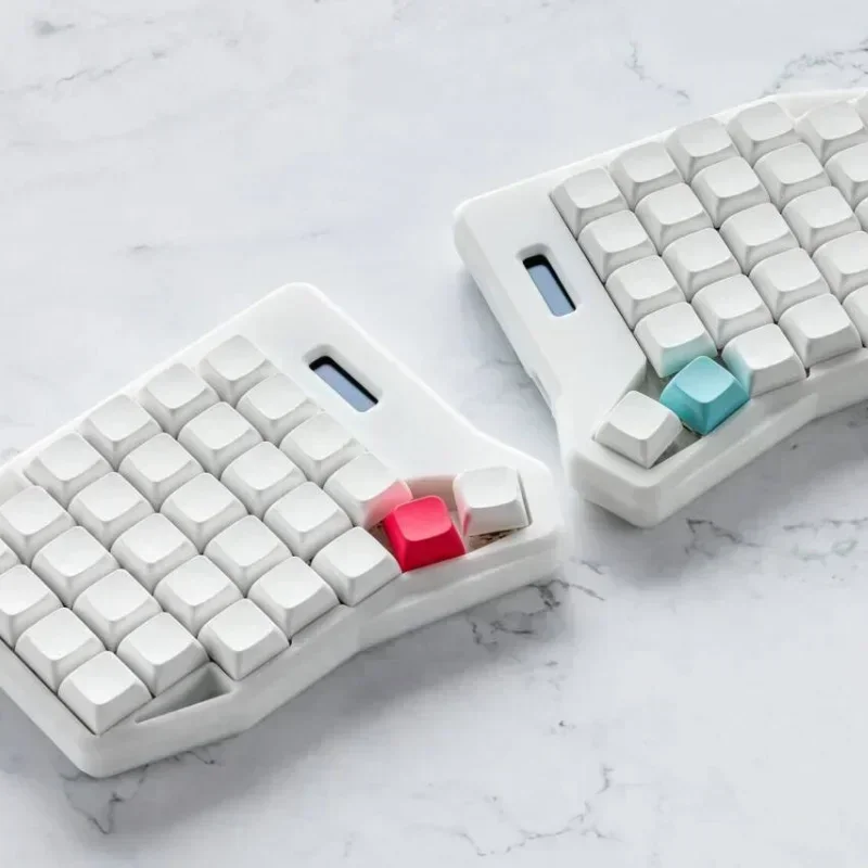 Split Mechanical Keyboard Kit K:02 Custom Wireless Split Single-mode 5Thumb Keys on Each Half Standard for MX Swtich Keyboard