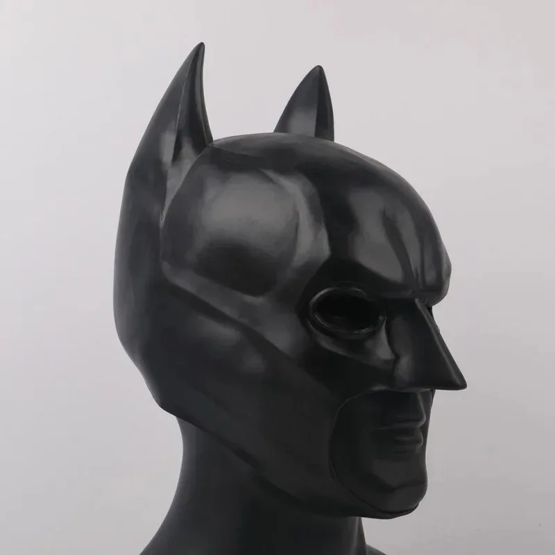 Cosplay máscara de morcego bruce wayne acessórios halloween rpg adereços látex anime masculino crianças brinquedo