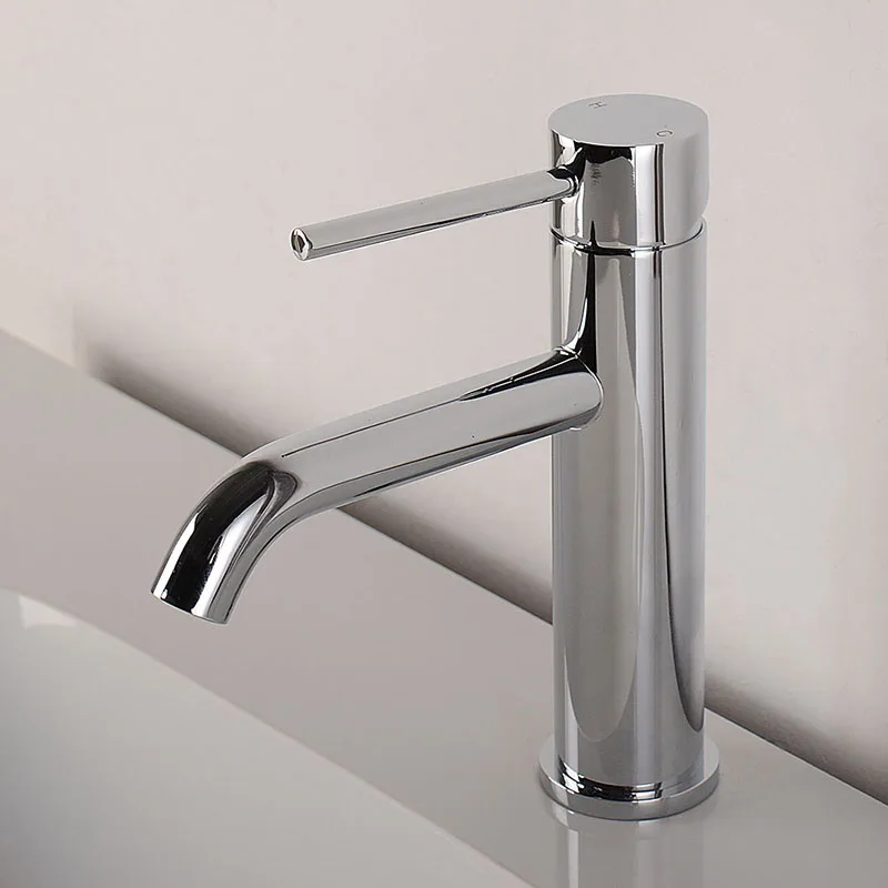 Brushed Rose Gold Bathroom Sink Faucet Deck Mounted Single Hole & Handle Cold And Hot Water Mixer Tap Brushed Gold