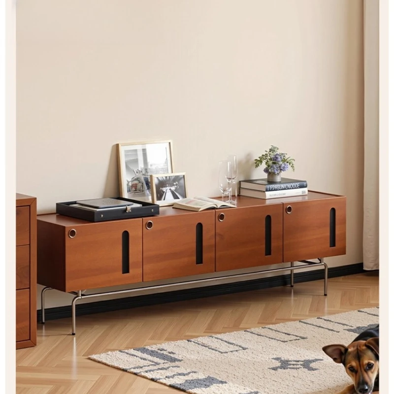 

Solid wood TV cabinet, medieval floor cabinet, retro locker