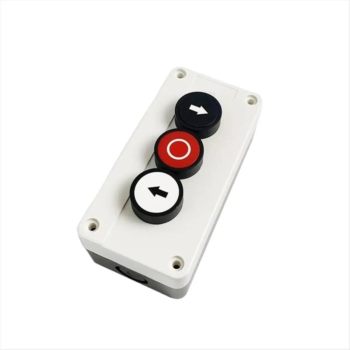 A64I Waterproof Three Hole Push Button Switch Box 2NO 1NC, Left-Right Stop Electrical Control Station