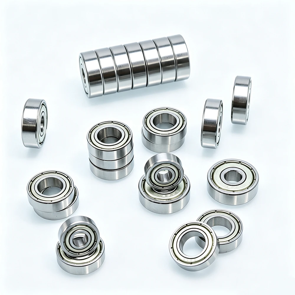 50/10Pcs Miniature Ball Bearings 2x5x2.5 3x6x2.5 4x7x2.5 4x8x3 5x8x2.5 5x10x4 5x11x4 6x12x4 8x12x3.5 MR63ZZ RC Car Small Bearing