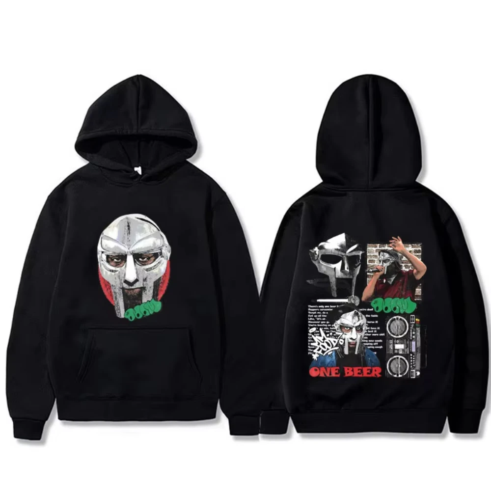 

Худи с принтом Rapper Mf Doom MM FOOD One Beer для мужчин и женщин, модный пуловер в стиле хип-хоп и поп-музыки, винтажные повседневные оверсайз худи