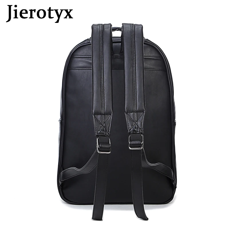 JIEROTYX Personalized 3D Lion Studded Womens Laptop Backpack School Bags PU Leather Water Resistant College Computer Bag Travel