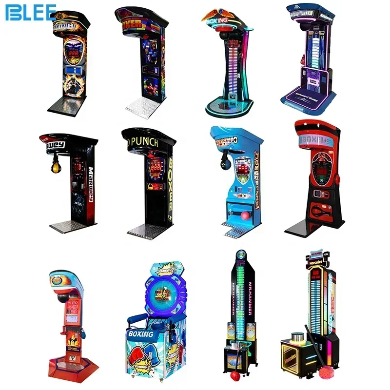 Customized Coin operated kick electronic boxer training vending arcade game punching machines electronic boxing machine arcade