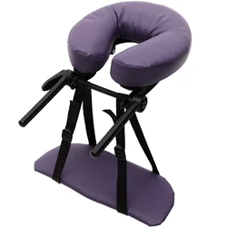 Bed Massage Headrest Pu Pvc Sponge Pillow Cushion U-shaped Massage Pillow Ergonomic Spa Pillow With Arm Support Pad Rack