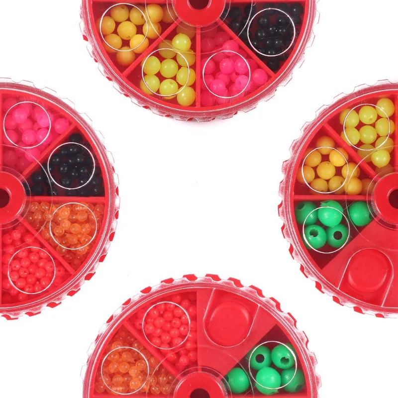 1 مجموعة الصيد الخرز مضيئة البحر الصيد الملحقات الصغيرة الفول حجب مضيئة الخرز الصيد مجموعة حجب أدوات الصيد