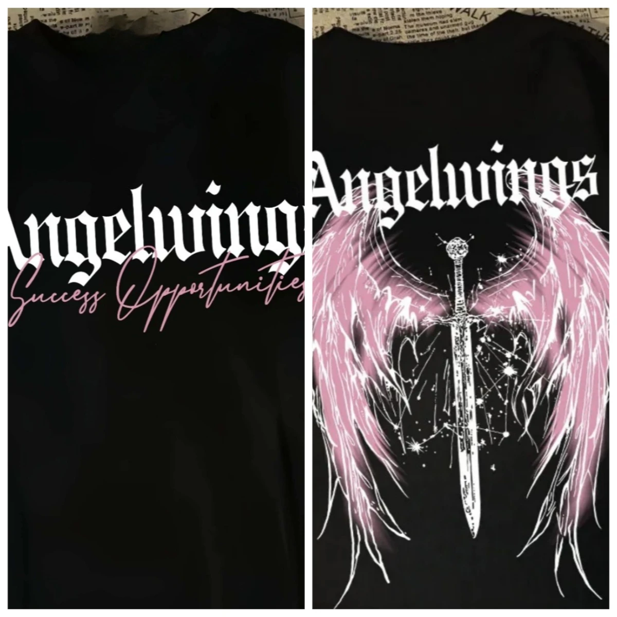 

Футболка с короткими рукавами из чистого хлопка American High Street Tide Brand с принтом крыльев для мужчин и женщин, летняя свободная универсальная пара