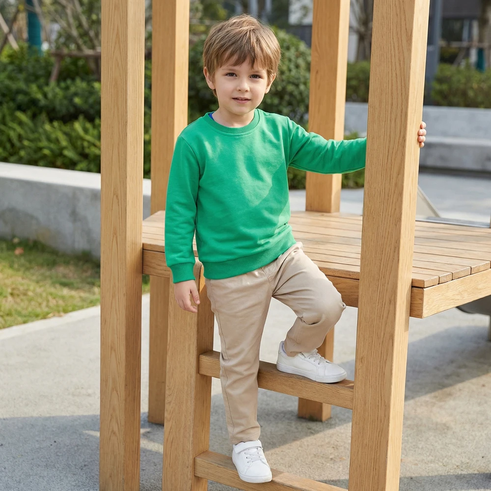 Kinder-Sweatshirt zum Selbergestalten, personalisierte Kapuzenpullover, Kinder-Pullover, Oberteile mit Foto, Namen, Logo oder Text, Sweatshirts für Jungen und Mädchen. – Detail 11