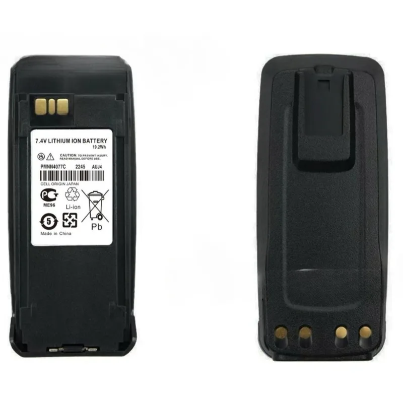 Nuovo PMNN4077C Walkie Talkie Batteria agli ioni di litio 3200mAh per XIR P8208 P8268 XIR P8200 DP3400 MTR3000 Caricatore di tipo C per radio bidirezionale