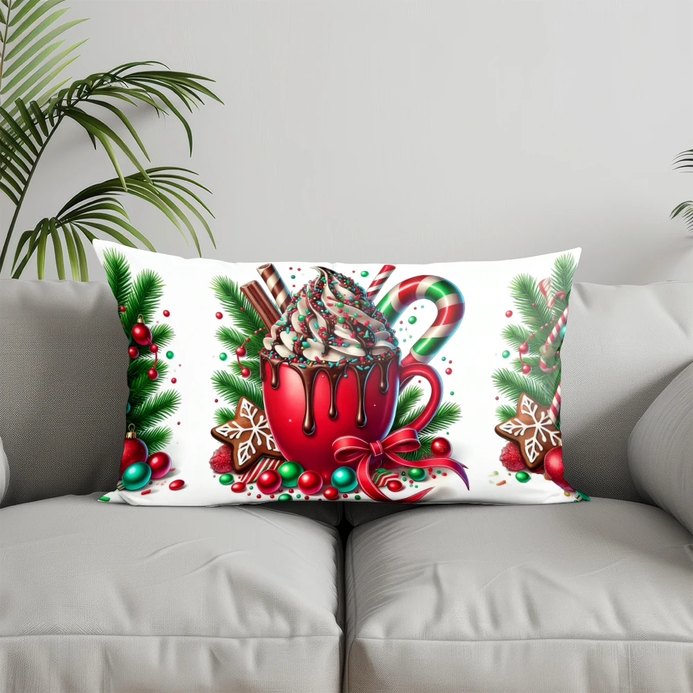 ديكور المنزل عيد ميلاد سعيد الطيور ستار وسادة مناسبة ل أريكة غرفة نوم سيارة وسادة غطاء وسادة مستطيلة الظهر وسادة #4