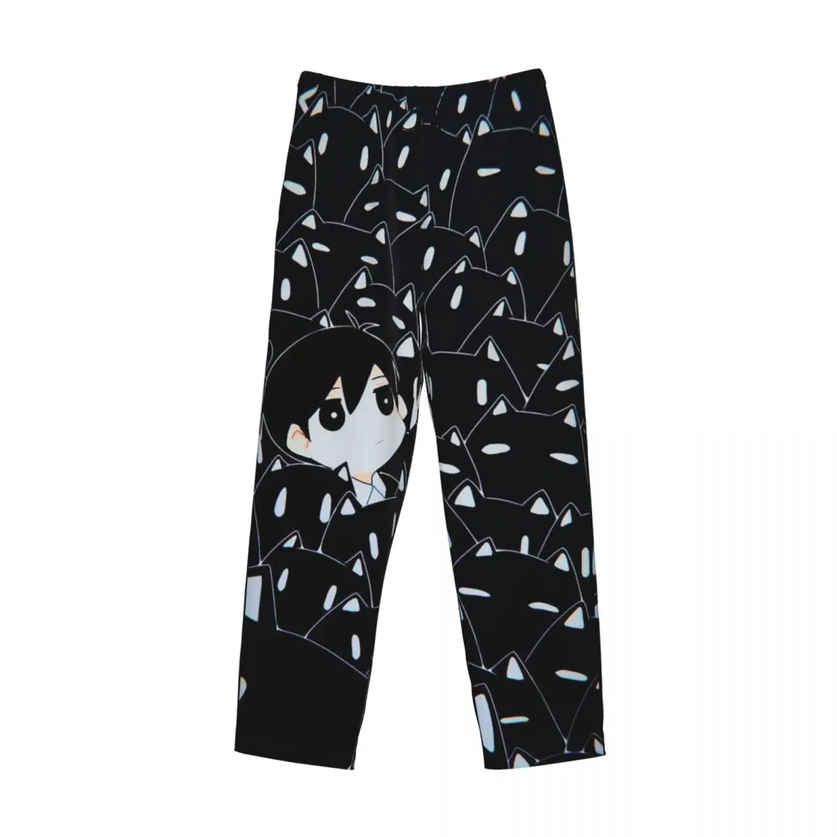 

Изготовленные на заказ пижамные штаны Omori Cat Mewo Animal Game, мужская одежда для сна, штаны для сна с карманами