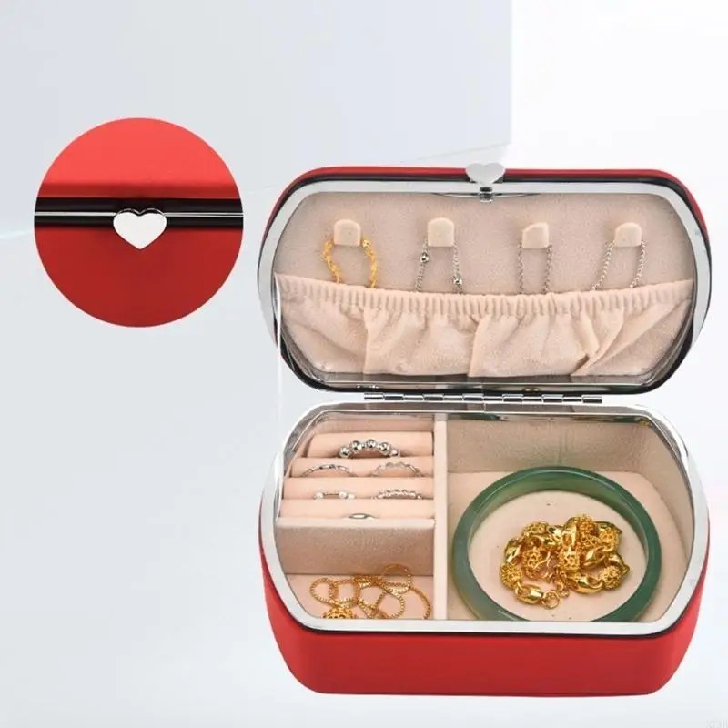 Beautiful Jewelry Storage Box Stylish Cases for Rings and Earrings