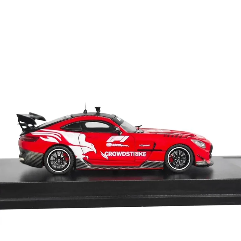 En Stock 1:64 Mj Mercedes Benz Amg Gt serie negra F1 coche de seguridad aleación miniatura modelo fundido a presión juguete para regalo personalizado nuevo en Stock