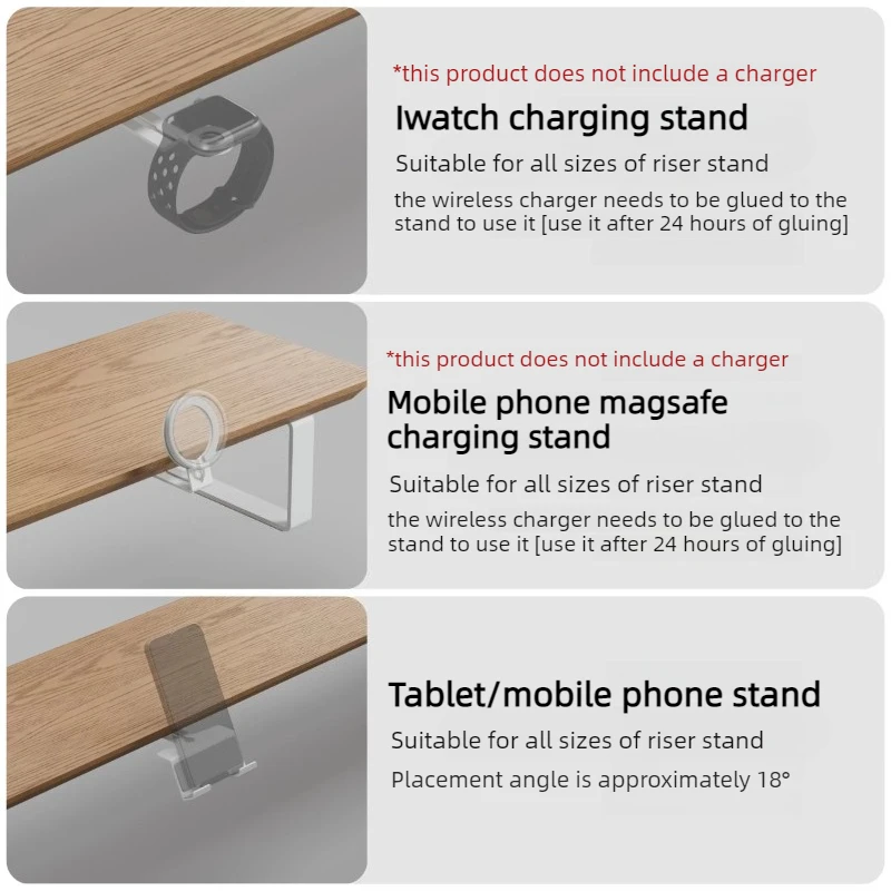 Modular Monitor Riser Accessories Tablet Phone Headphone Organizer Holder Laptop Watch Charger Stand Monitor Riser Rack Supplies