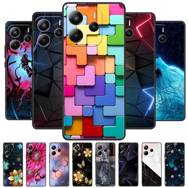 For Xiaomi Redmi Note 14 5G Case Silicone Protector Redmi Note 14 Case TPU Painted Phone Case Redmi Note 14 5G Cover Note14 2025