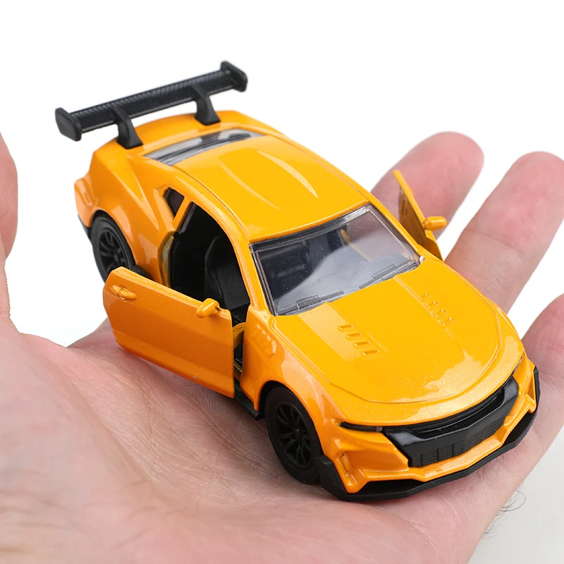 

(С упаковкой) Фигурка автомобиля Camaro из сплава в масштабе 1:38, коллекционная игрушка, детская игрушка