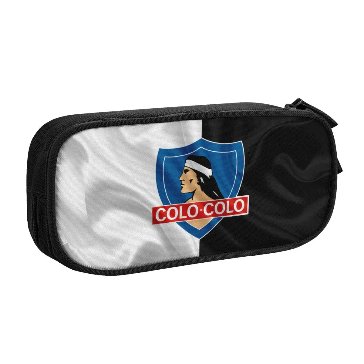 

Chile Club Social Y Deportivo Colo-Colo Big Capacity Pencil Pen Case College School Large Storage Bag Pouch Holder Box Organizer